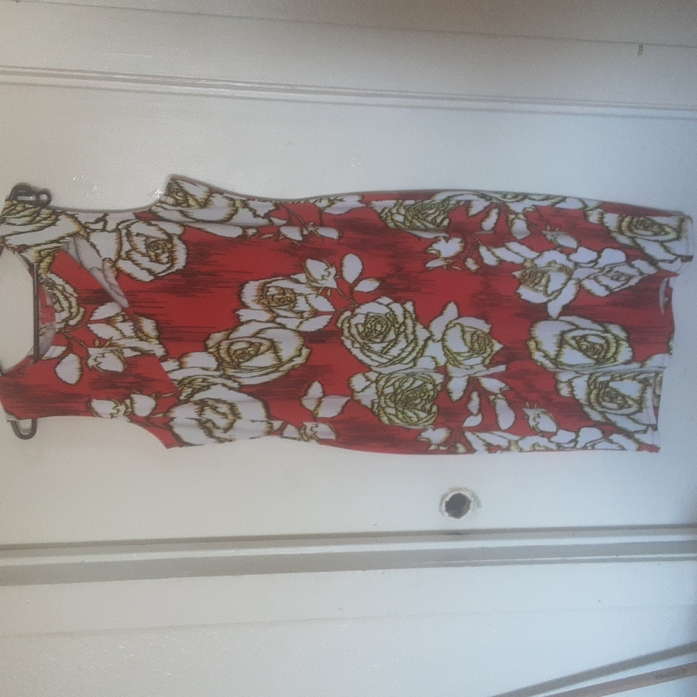 Nwot Lucy Diamonds Large Floral Cut Out Dress Sz 2X
